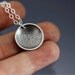 Floating Hydrangea Petals Necklace - Sterling Silver