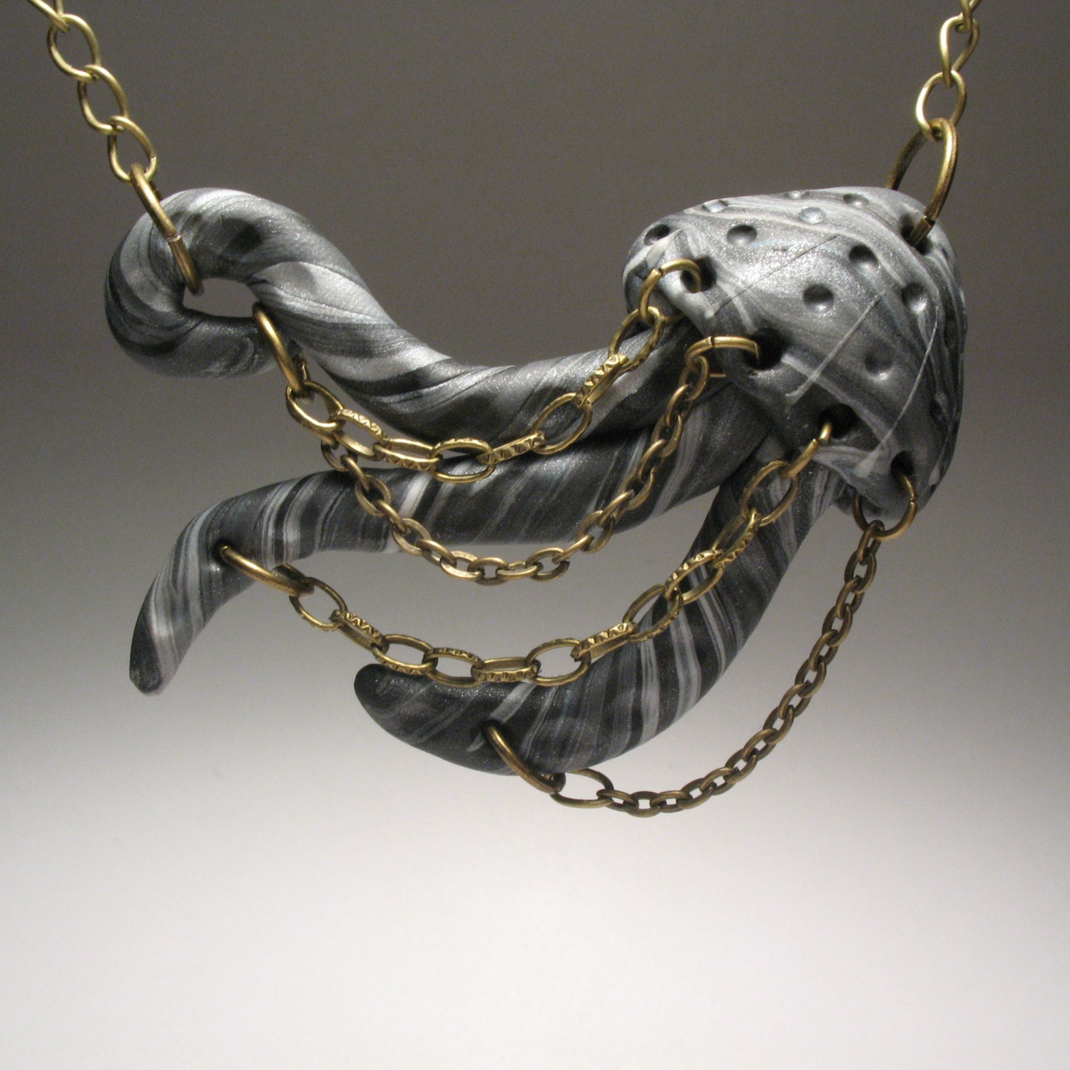 Jiggling Jellyfish Necklace - Wearable Art Sculpture