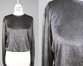 Vintage Liquid Metal Lamé Blouson / s