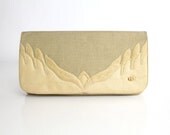 Vintage Carlo Fiori Large Snakeskin Leather Clutch