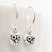 Very tiny owl earrings - sterling silver owl jewelry dangle drop woodland