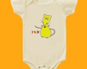 I love new york rat shortsleeve onesie