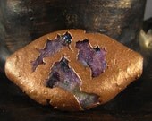 Lampwork Focal Bead electroformed dichroic tab - "Break on Through to the Other Side"