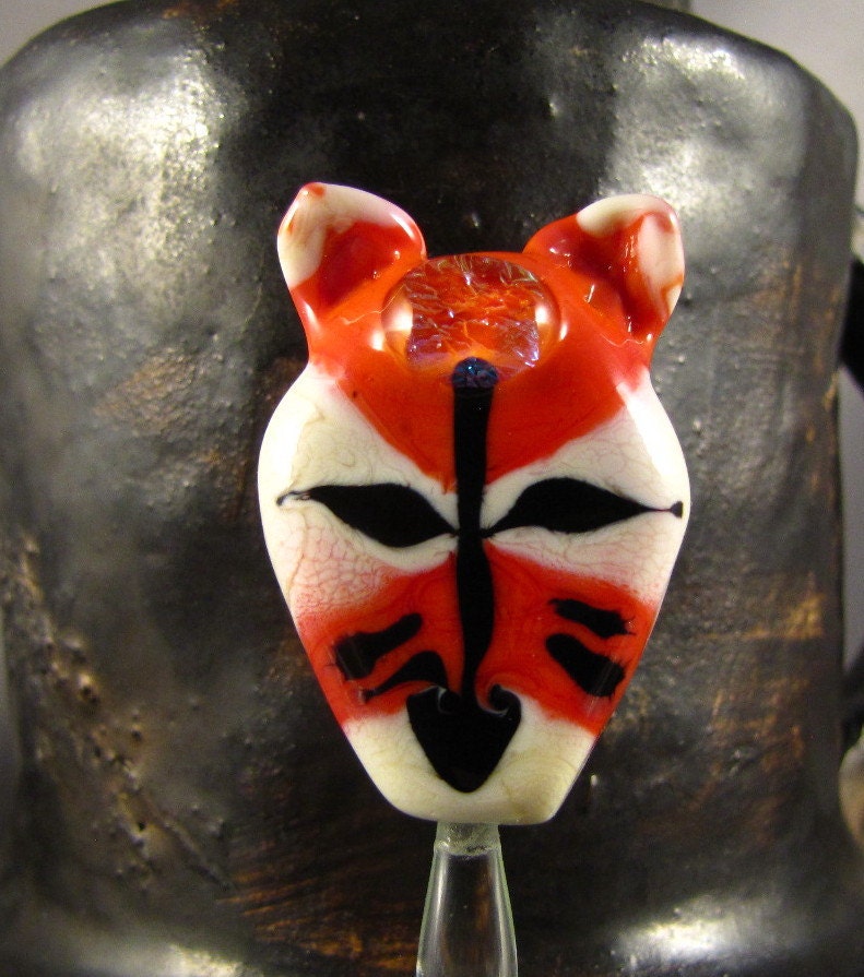 Lampwork bead animal totem - Fox the Sly