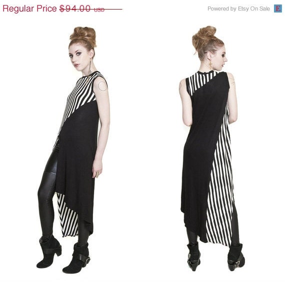 MEMORIAL DAY EVENT Babooshka Optical Illusion Split Tunic