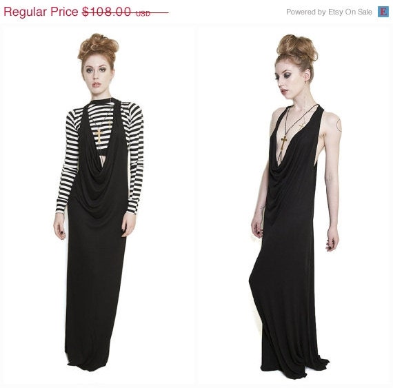MEMORIAL DAY EVENT Babooshka Low Cowl Maxi Dress