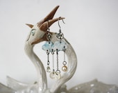 Porcelain Raincloud Earrings