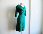 1950s Suzy Perette Portrait Collar Dress.