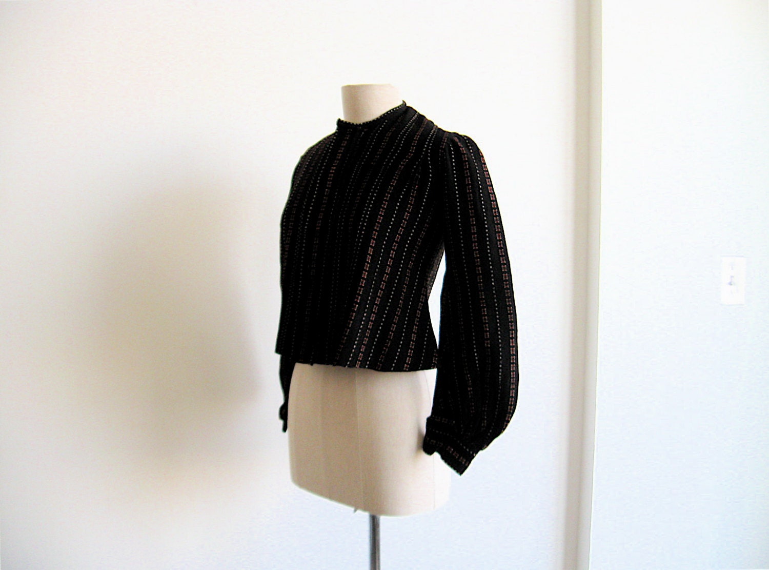 1800s Loomed Wool Textile Jacket.