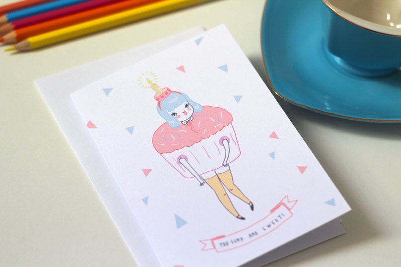 You Sure Are Sweet - Illustrated Greeting Card by Mel Stringer