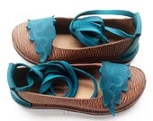 CUSTOM Leather Handmade Bohemian fairy tale shoes, NEVERLAND by Fairysteps