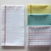 White Lined "Paper" Towel - Decorative Cotton Tea Towel