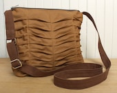 Tote Crossbody Bag Sling Style in Tan Camel