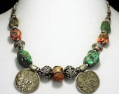 Antique Tibetan  Mystery Tribal Necklace