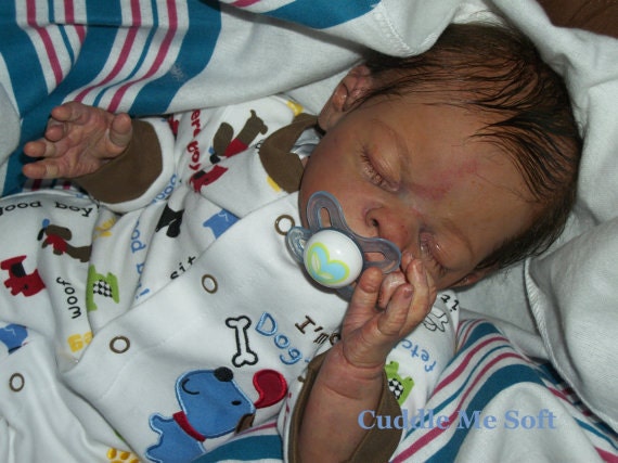 Realistic Newborn Reborn Baby Boy or Girl - Custom Order- Micro Rooted hair. OOAK Baby Reborn doll