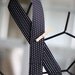 Black Damask and Dots Reversible Camera Strap