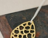Favy Necklace - Brass and Sterling Silver