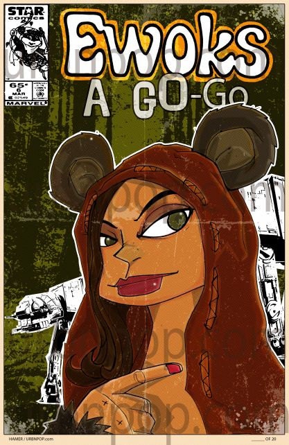 URBNPOP- Bash of the Empire "Ewok a GO-Go" Limited Edtion 11x17