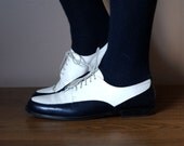 Navy Blue and White Two Tone Oxfords 8