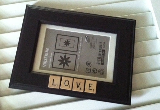Scrabble Frame - LOVE