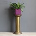 Brass Pedestal Plant Stand