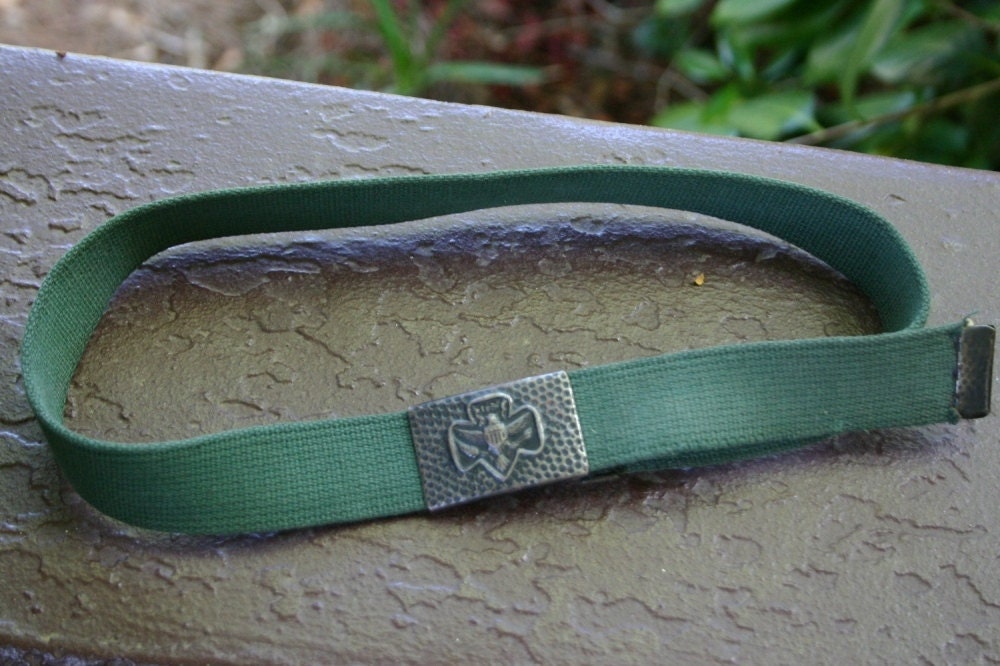 Vintage 1950s or 60's Girl Scout Belt with Buckle