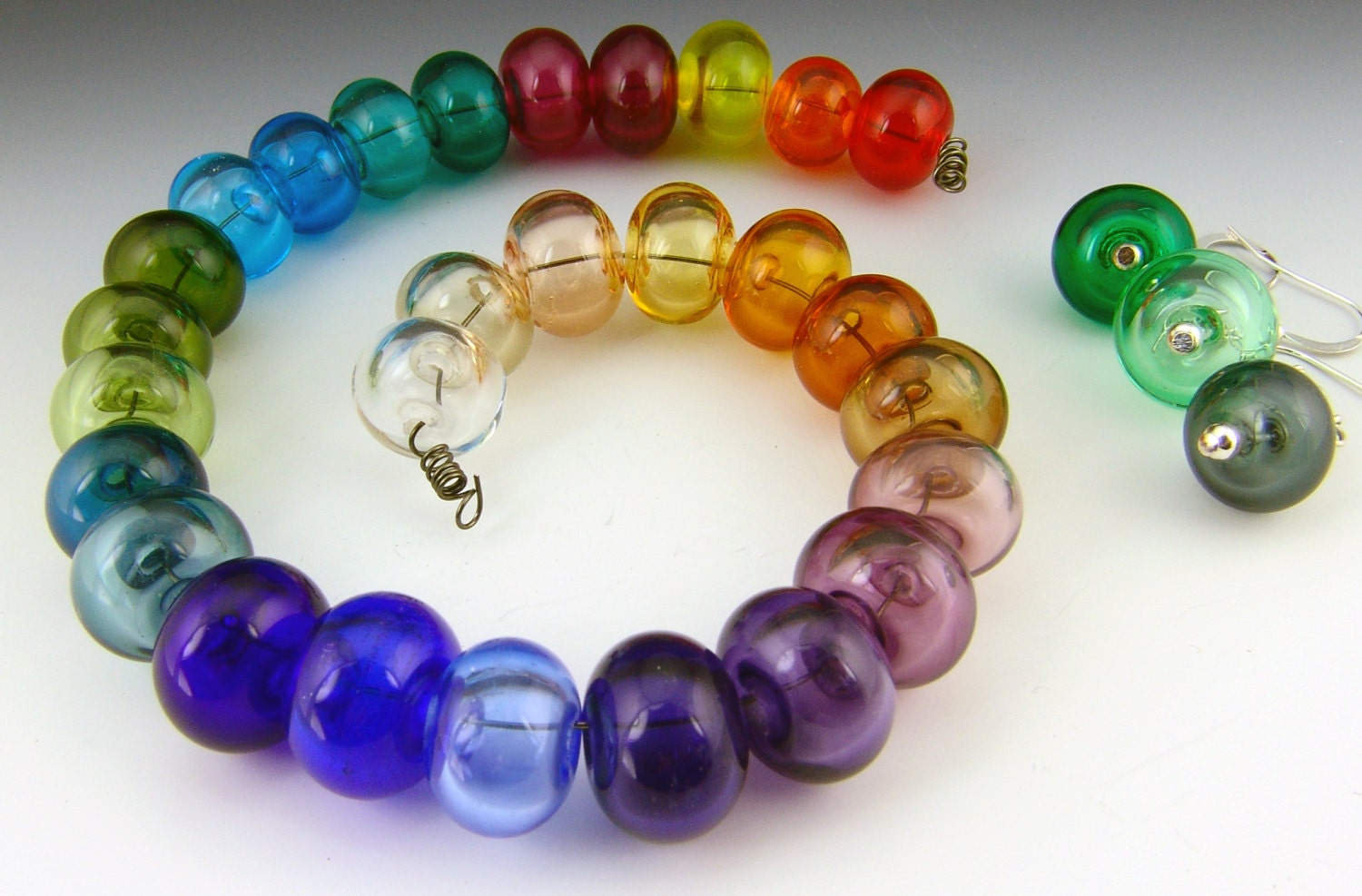 Handmade Lampwork Hollow Beads Made to Order 14-15mm