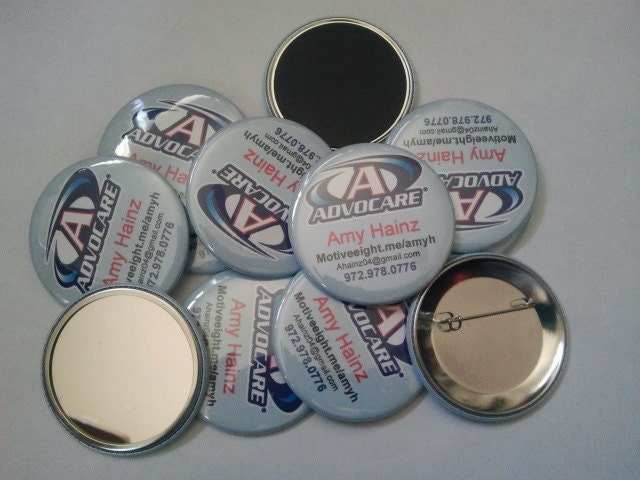 DESIGN your OWN Custom Magnets, Pocket Mirrors, Pins for ADVOCARE (any Direct Selling Companies)