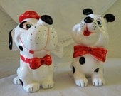 Vintage Kreiss Spotted Dogs Salt and Pepper Shakers