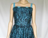 Vintage 50s Lace Party Dress