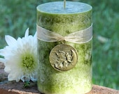 The Green Fairy . Absinthe 2x3 Candle . Inspiration, Creativity, Psychic Intuition, Love, Protection. Faerie Workings