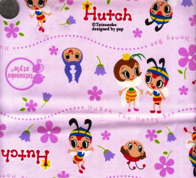 Half Yard Japanese Cotton Fabric Border Hutch Bee Tatsunoko Style Bee
