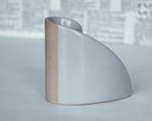 Rosenthal Studio Linie Line Germany Beige & Gray candle stick holder Post Modern