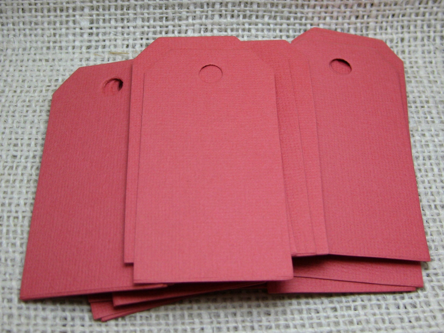 50 small Flamingo pink tags- perfect for wedding wish tree or placecards