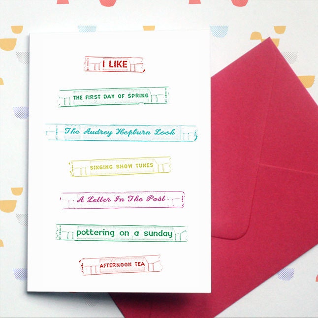 List no. 1 - card