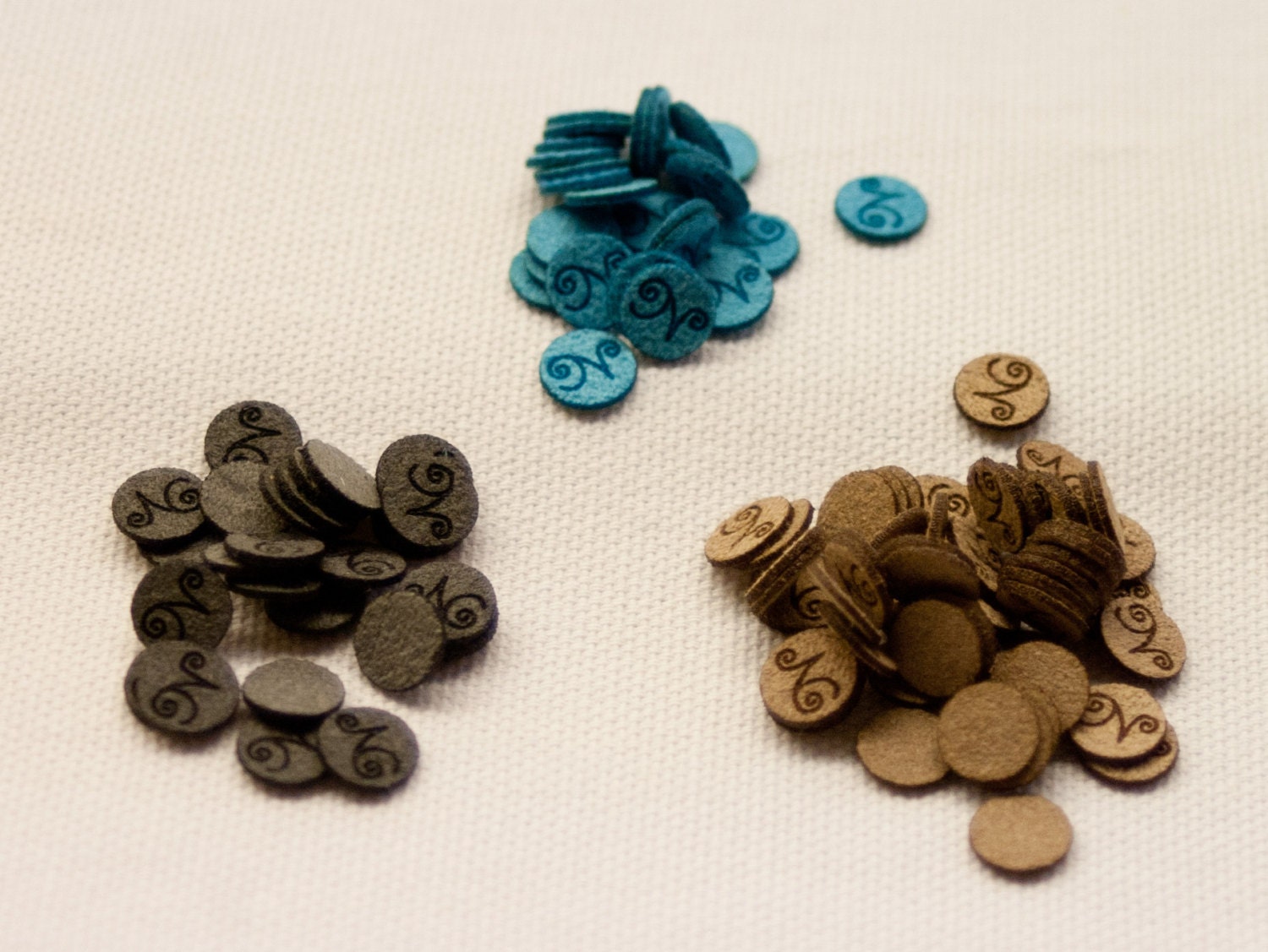 50 custom ultrasuede labels with your engraving, graphics or logos