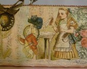 Alice in Wonderland Shimmery Clutch Bag