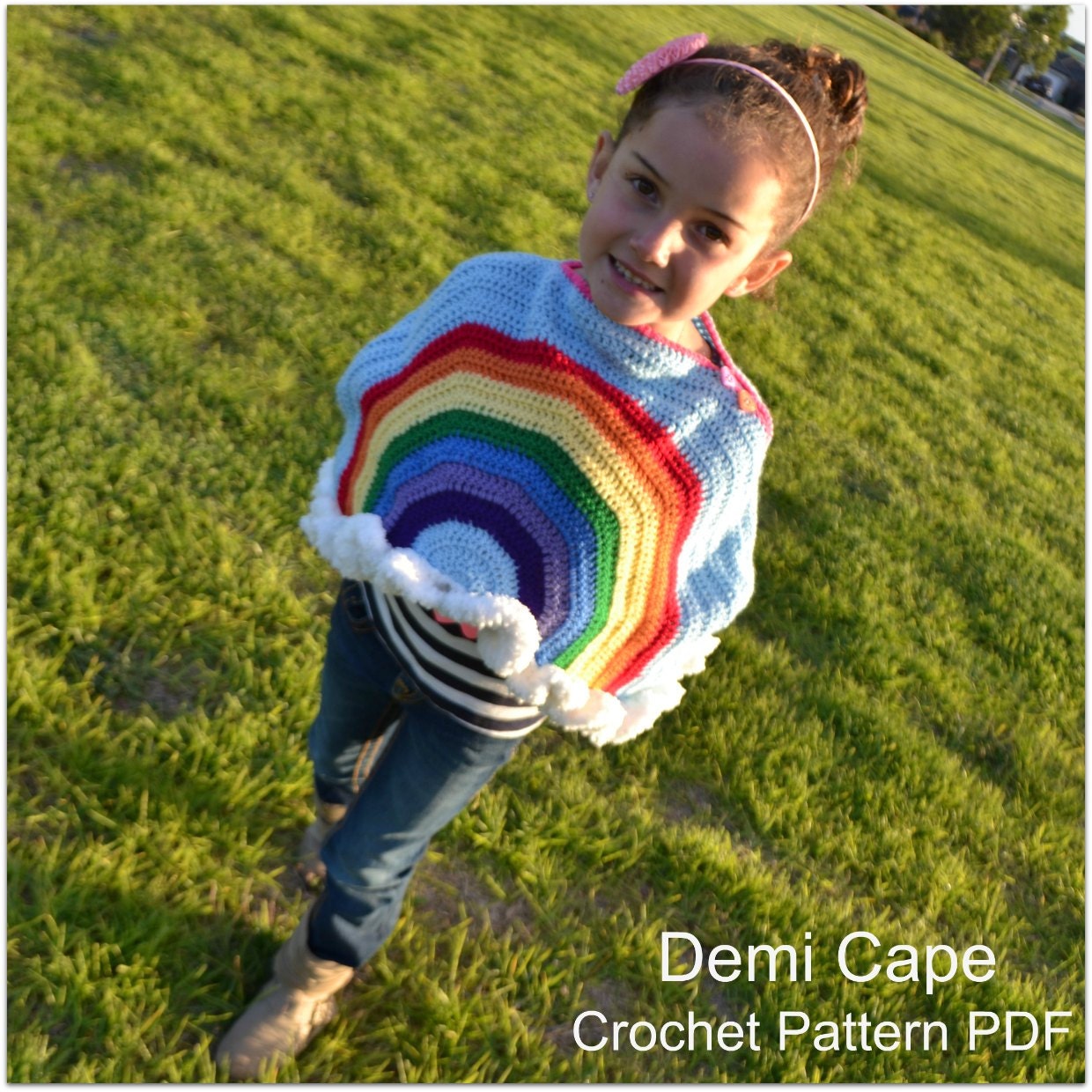 Download Now - CROCHET PATTERN Demi Cape - 0-12 Years - Pattern PDF