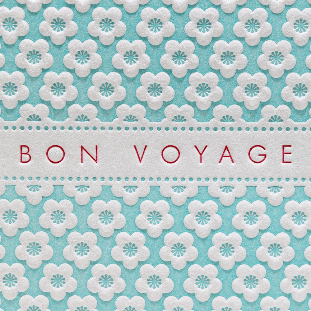 Cherry Blossom Bon Voyage in Blue/Red