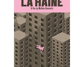 Movie poster La Haine 12x18 inches retro print