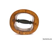 Industrial Sculpture, Antique Hat Form Stretcher Iron & Wood