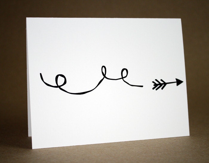 I Love You Card - miss you, kids I love you card, cupid's arrow, love, cute, funny, heart