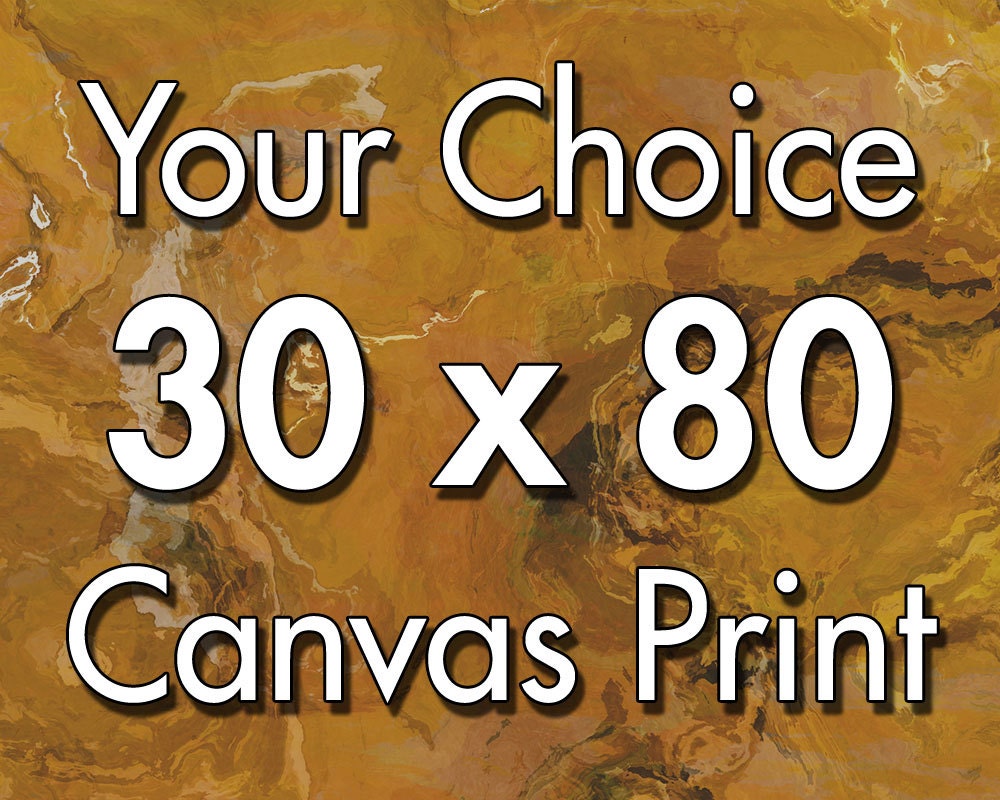 30x80 inch triptych canvas print, your choice
