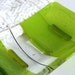 Spring Green Glass Soap Dish