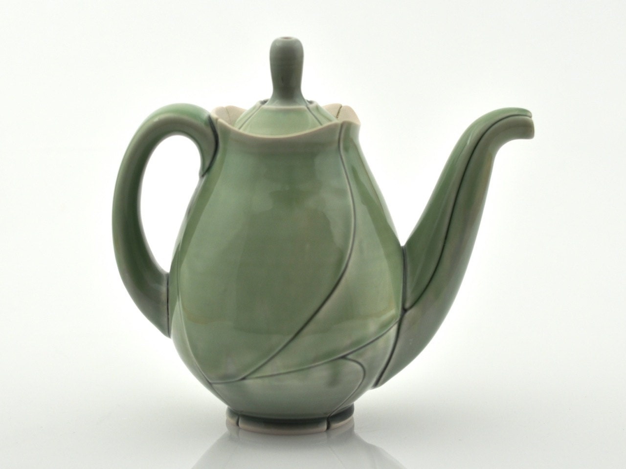Green Leaf Teapot 36 Ounces