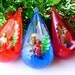 Christmas Teardrop Ornaments Jewelbrite by Decor Three Wisemen Diorama Set of 3