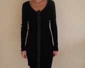 S reconstructed dress for women in black green and blue - small