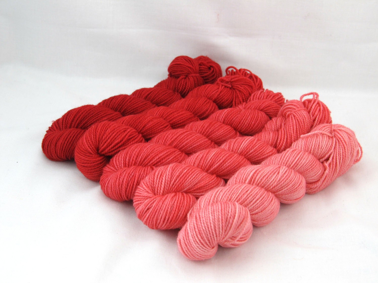 Gradient Kit, Hand Dyed Merino Wool, Pebble Sock - Blush