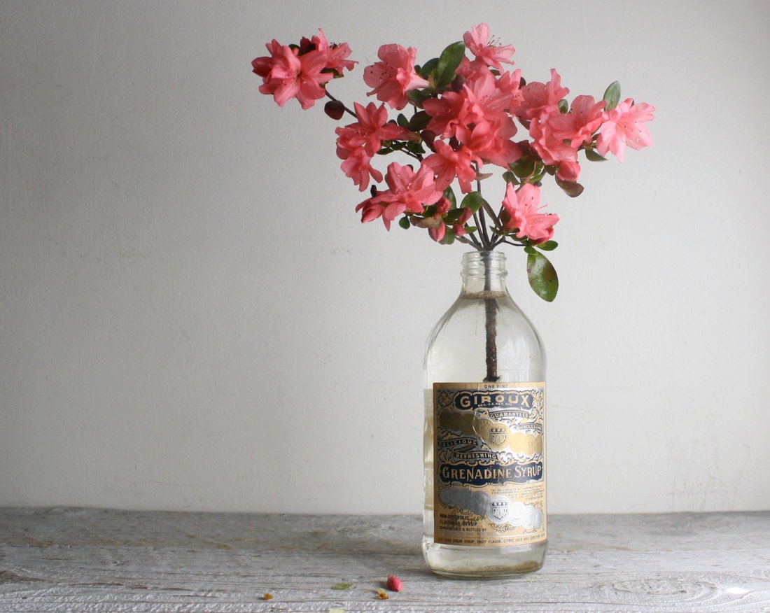 Antique Grenadine Bottle