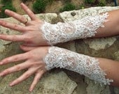 NEW Egyptian Bellydance ivory bridal lace cuffs LIMITED EDITION bridal cuffs bridal gloves wedding cuffs wedding gloves ivory cuffs